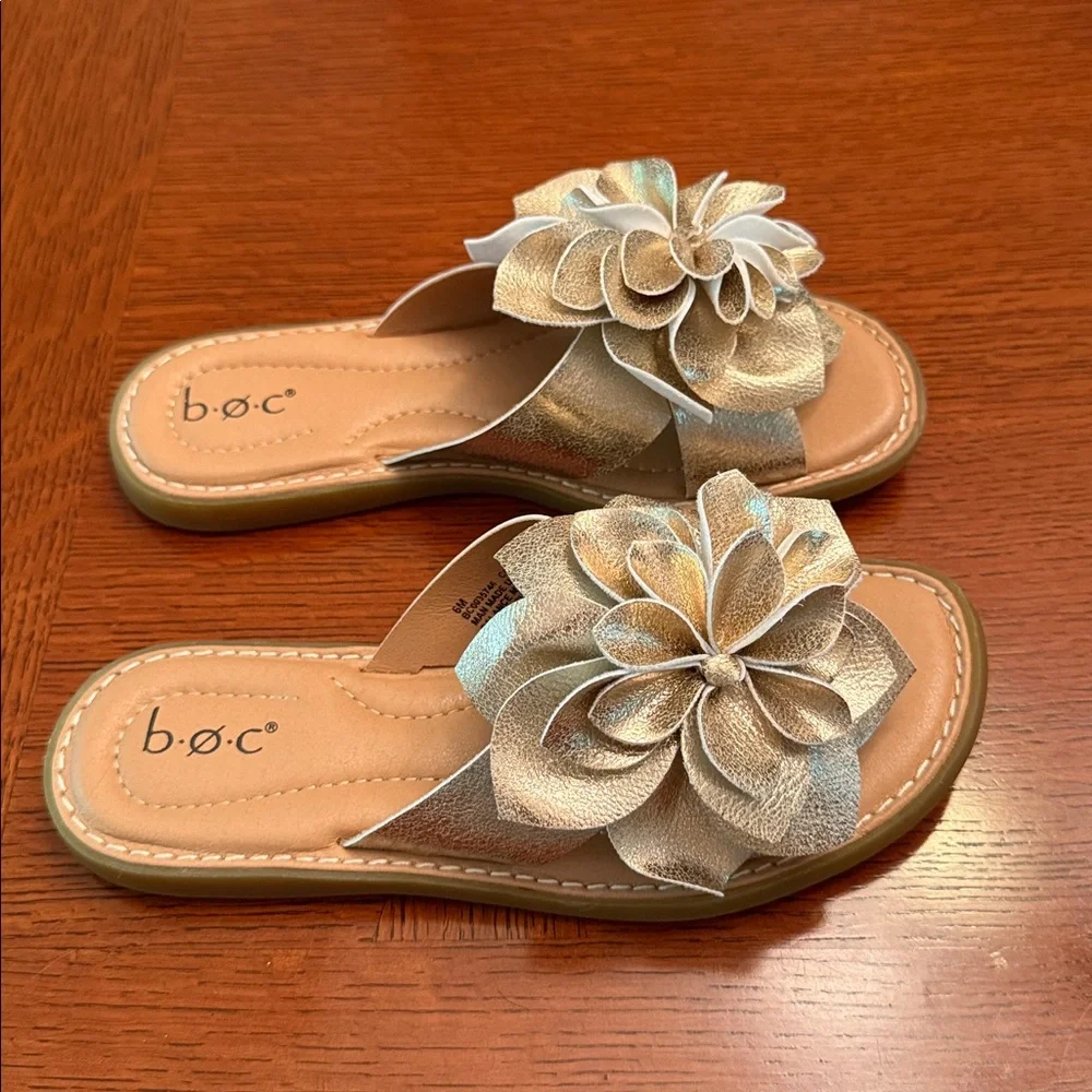 B.O.C. Kasia Champagne Slide Sandals - Picture 4 of 12